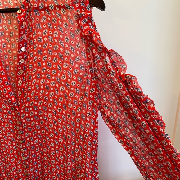 The Kooples silk sheer dress shell - Picture 2 of 7